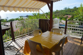 Bungalow de 2 chambres a Bouillante a 100 m de la plage avec vue sur la mer terrasse amenagee et wifi
